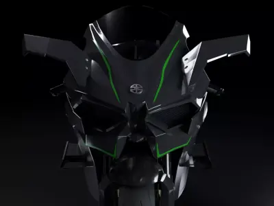Kawasaki Ninja H2R 3D model