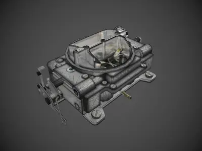 Carter carburetor Low-poly 3D model