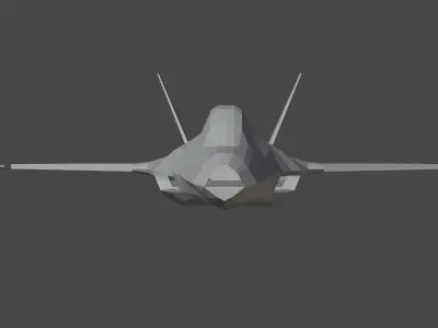 Incomplete Fighter Plane Free 3D model