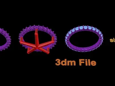Diamond Infinity Wedding Band or Fashion Band Size 6 3D print model