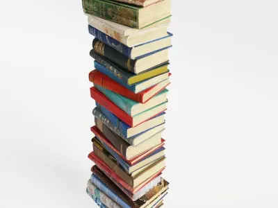 Antique Books Low-poly 3D model