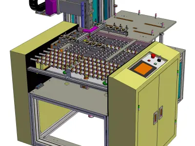 Automatic pick and place machine 3D model