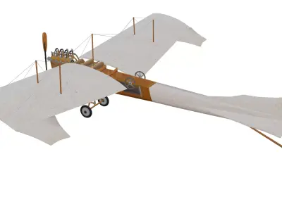 Levavasseur Antoinette IV Low-poly 3D model