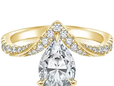 Wedding Ring 3D print model 68
