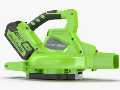 Leaf Blower Blow Tool DigiPro G-MAX 40V GreenWorks Low-poly 3D model