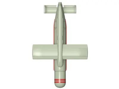 Type I-1 otsu wireless guided missile  3D model