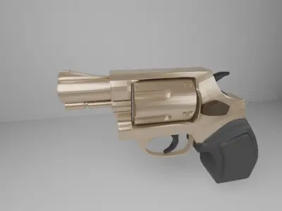 Free Mini Revolver Free low-poly 3D model