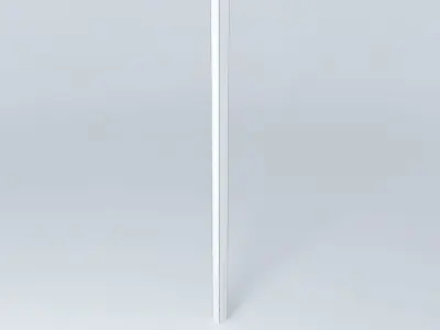 Black and white metal pole Free 3D model