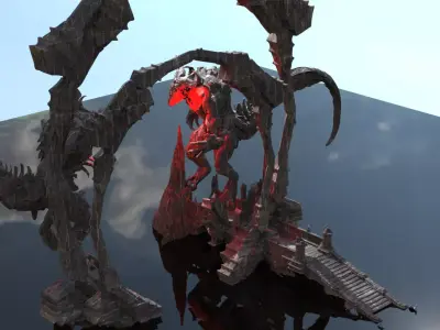 Lord of Light gate 2  3D model