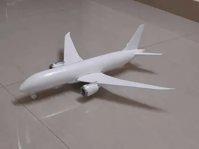 Boeing 787-8 Dreamliner For 3D printing Low-poly 3D model