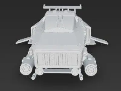 3D Printable Sci Fi Spaceship Model 3D print model