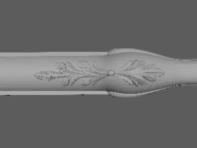 leg High quality 3d models for processing on a cnc machine 3D model