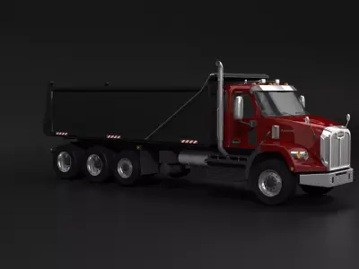 Autocar DC-64 Dump Truck 3D model