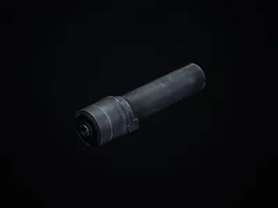Suppressor PBS-1 PBR Low-poly 3D model