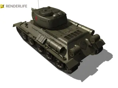 T34 Soviet Tank 3D model