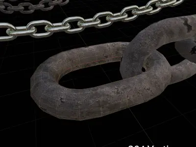 Customizable Chain setup for Blender 3D model