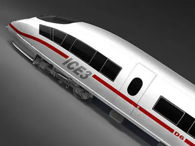 ICE 3 train 3D model