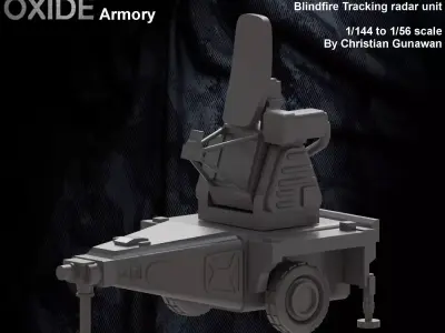 Rapier SAM Blindfire Tracking radar unit 3D print model