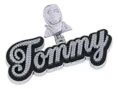 Tommy Name Pendent 3D print model