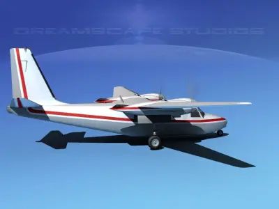 Rockwell Aero Commander 560 V01 3D model
