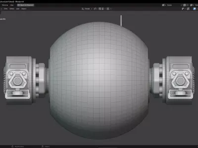 Sci-Fi Combat Drone Low-poly 3D model