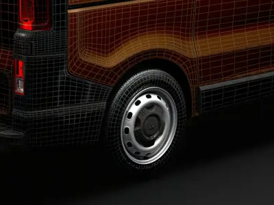Mitsubishi Express Combi 2020 wheel 3D model