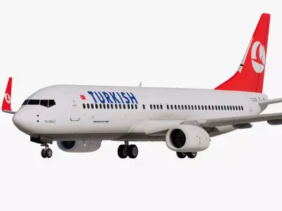 Turkish Airlines Boeing 737-800 3D model