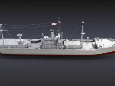 AGTR-5 USS Liberty 3D model