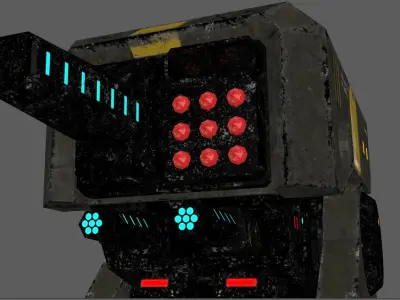 anti aircraft defence Low-poly 3D model