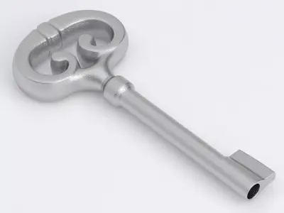 Key 01 Silver 3D model