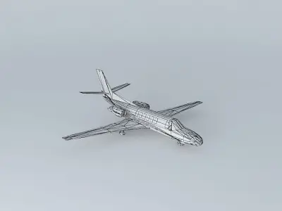 Private Cessna Citaton X with interior Free 3D model
