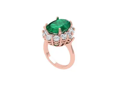 Cushion Art deco Ring 3D print model shop