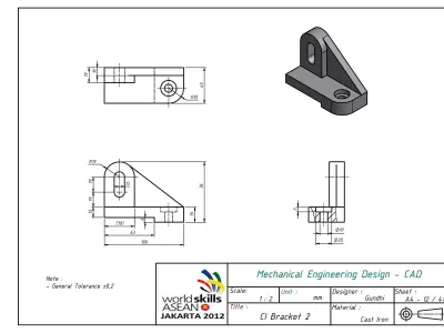 CI Bracket 2 Free 3D model