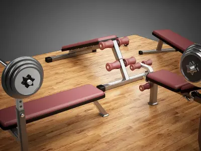 Gym Equipment I 3D model