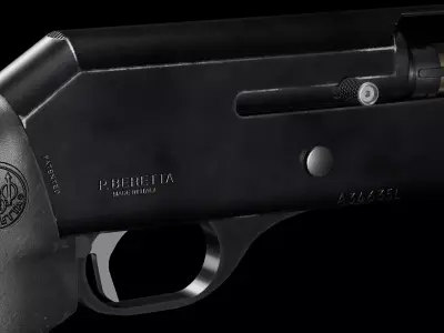 Beretta 1201 And 1201FP Semi Automatic Shotgun Low-poly 3D model