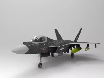 Stealth fighter jet 3D model