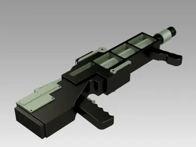 Star Trek Enterprise Alien Containment Flamethrower Extinction  3D model