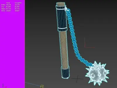 Morning Star - Medieval Weapon 3D model