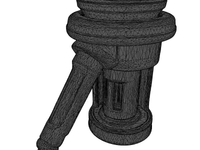 Futuristic Syringe Vial Charger 3D model
