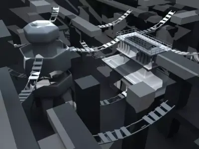 Escalation maze Free 3D model