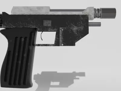 Star Wars Pistol  Low-poly 3D model