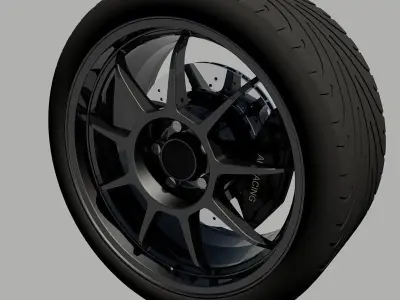 Car Wheel 3D model by Titi95 from CGTrader