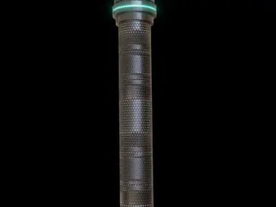 Sci-fi sword for a super villain 2K textures Low-poly 3D model get