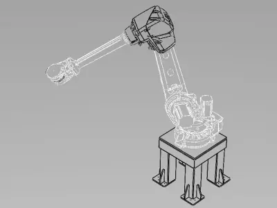 ABB Articulated Robot - IRB 4600 Free 3D model