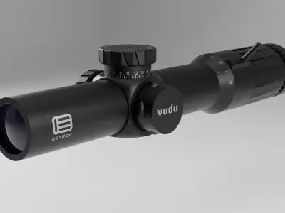 Vudu Riflescope 3D Model 3D model
