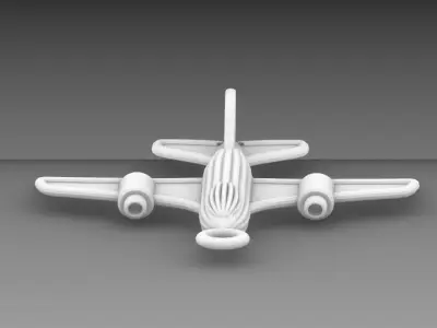 Airplane Pendant Design 3D print model