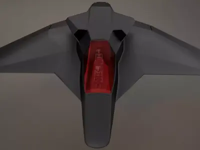  3D HD Spaceship Bomber model 3D model