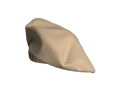 Wool Beret 3D model purchase