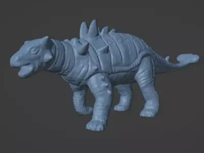 Dinosaur pinacosaurus 3D print model