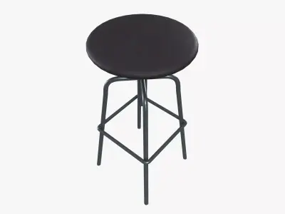 Industrial stool Low-poly 3D model